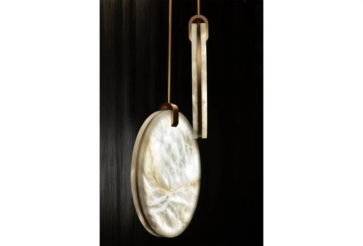 Disc Alabaster Pendant Light — alternate product view 3