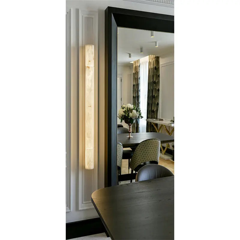 Alabaster Linear Stone Light Wall Sconce — alternate product view 4