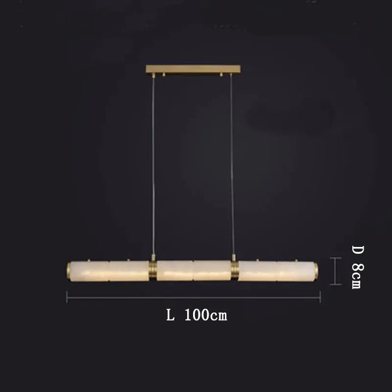 Alabaster Linear Chandelier — alternate product view 5