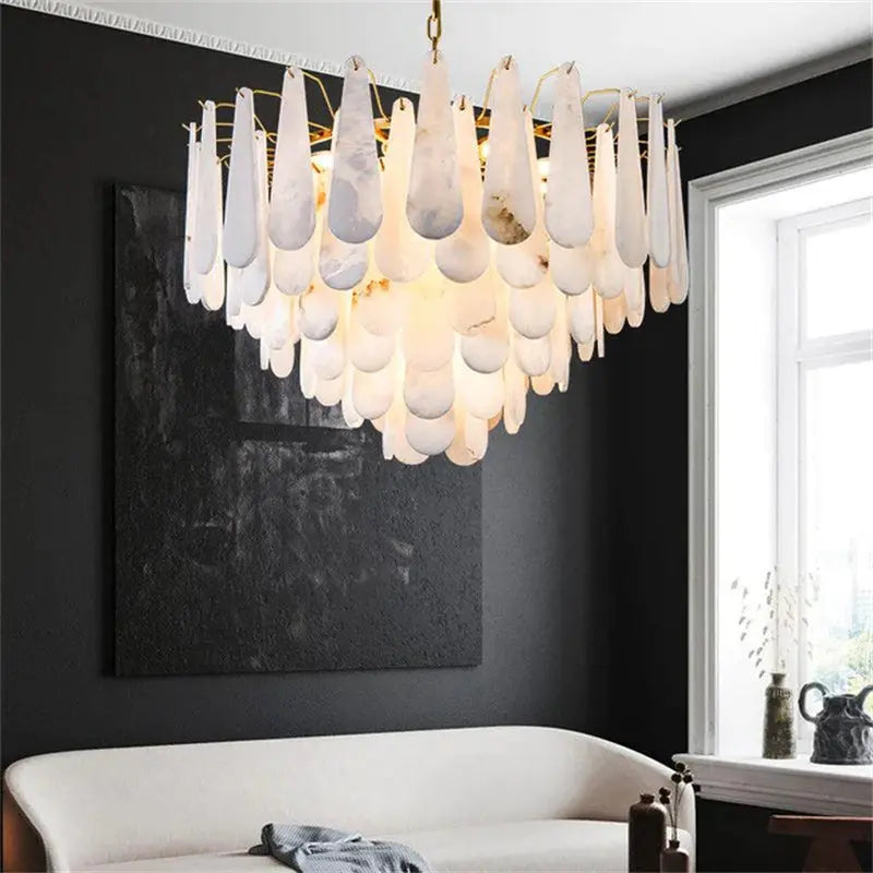 Alabaster Foyer Chandelier — alternate product view 4