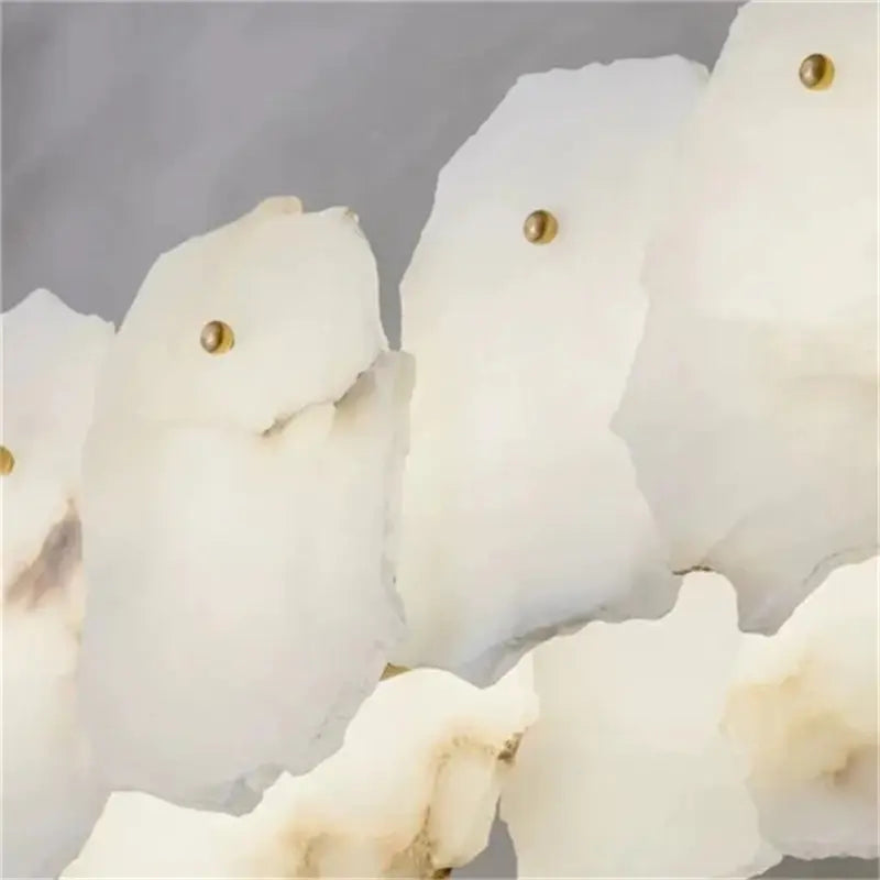 Alabaster Modern Snowflake Chandelier — alternate product view 2