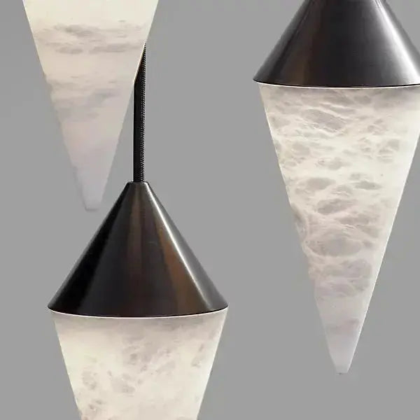 Modern Alabaster Cone Cluster Chandelier — alternate product view 8