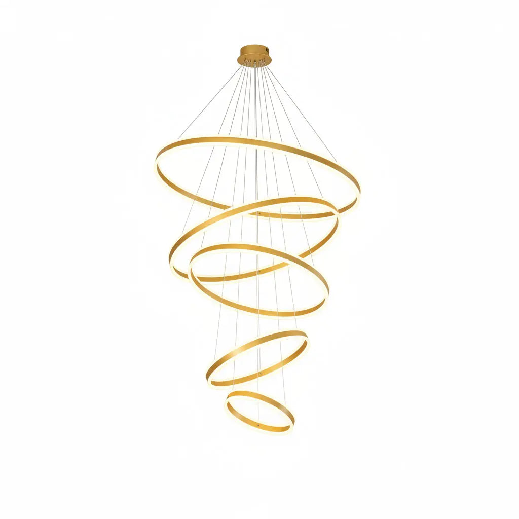 Large Modern Ring Chandelier — alternate product view 1