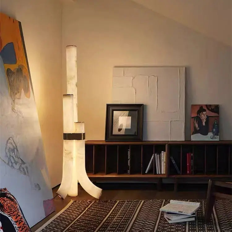 Nova Alabaster Designer Floor Lamp — alternate product view 2