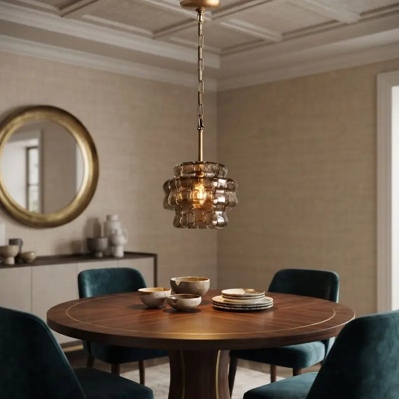 Luxury Glass Contemporary Pendant Light for Kitchen Island & Dining Room — alternate product view 2