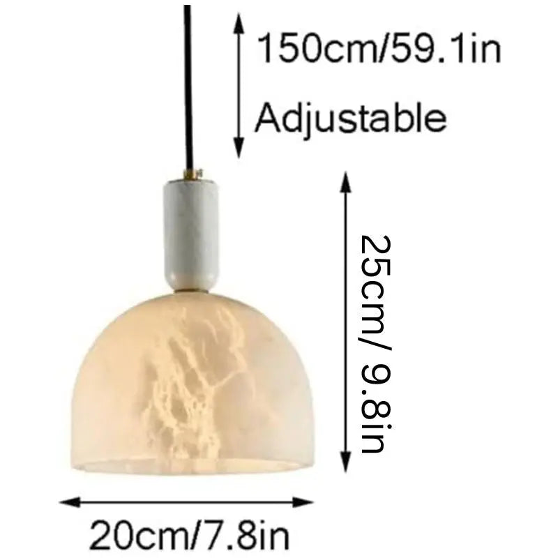 Alabaster Acorn Pendant Light — alternate product view 5