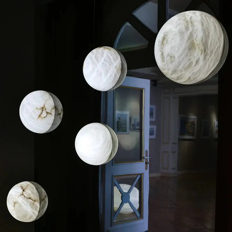 Alabaster Half Moon Wall Light — alternate product view 3