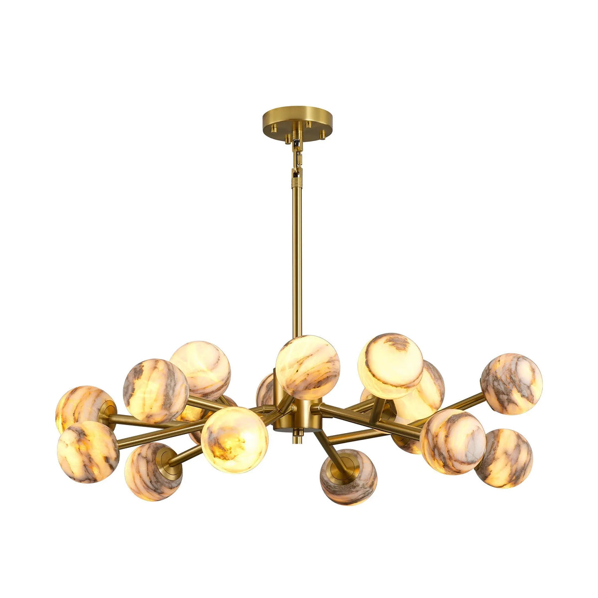 Modern Unique Alabaster Chandelier — alternate product view 20