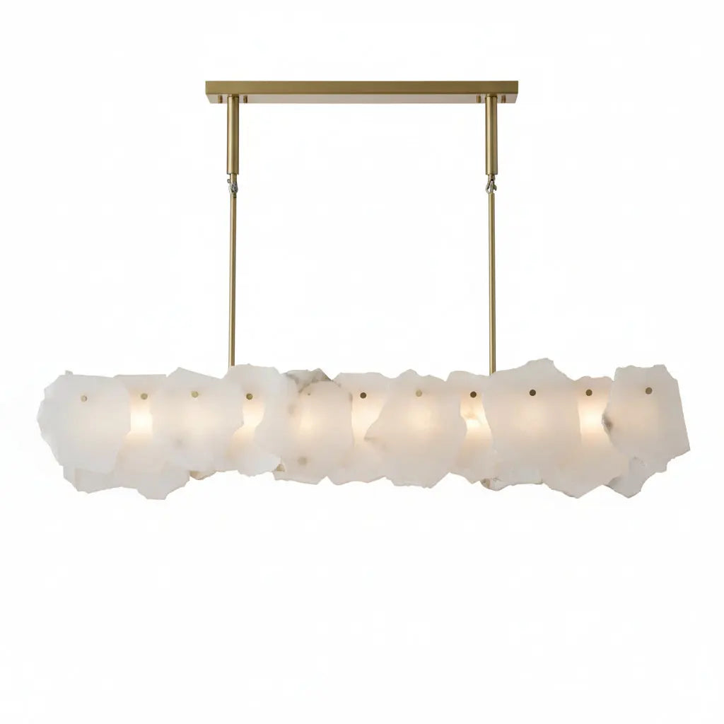 Alabaster Modern Snowflake Chandelier — alternate product view 1