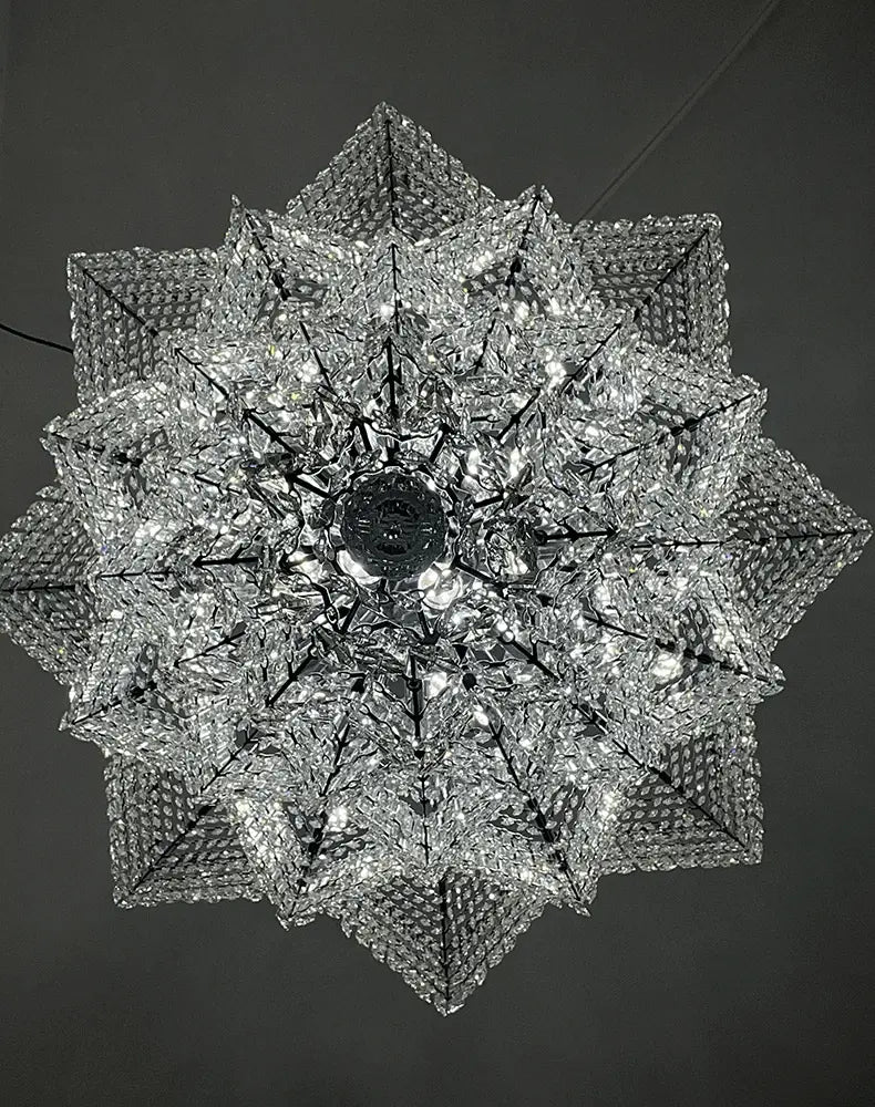Luxury Villa Chandeliers Star Staircase Crystal Chandelier — alternate product view 7