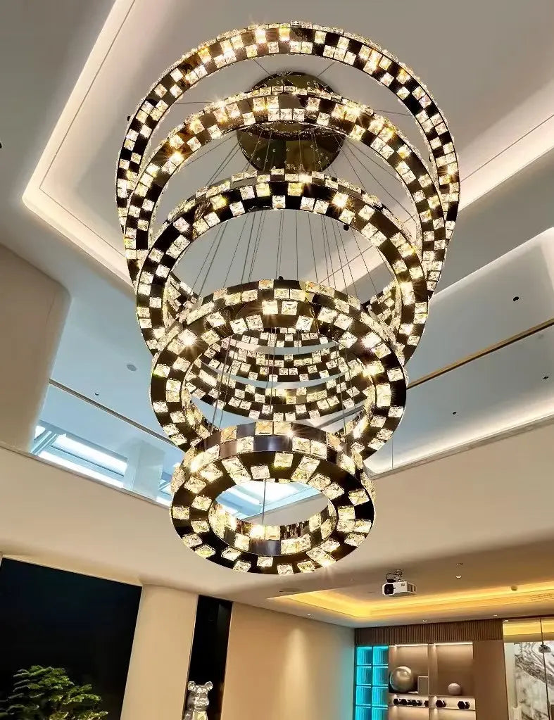 Modern Circular Luxury Villa Lighting — alternate product view 4