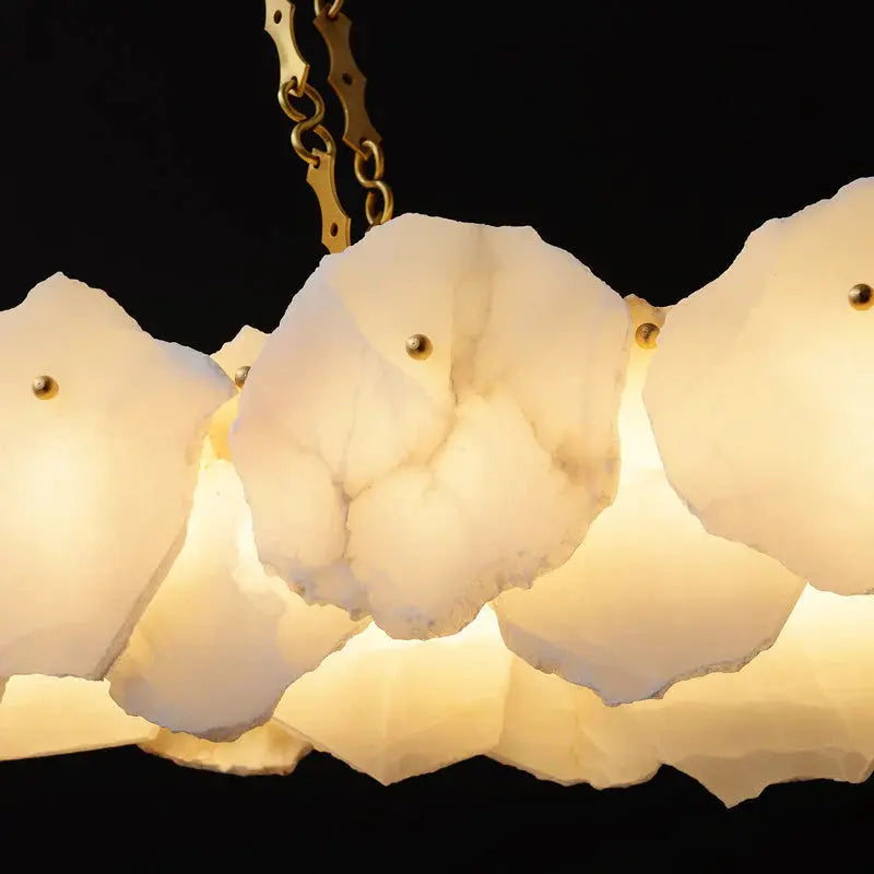 Bethan Modern Linear Marble Chandelier — alternate product view 5
