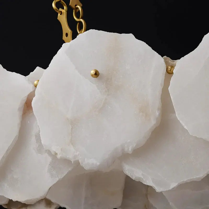 Marble Modern Snowflake Linear Chandelier — alternate product view 5