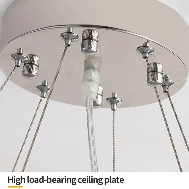Luxury High Ceiling Modern Crystal Chandelier — alternate product view 7