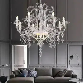 Iron Designer Baroque Lustre — shown in an interior setting 2