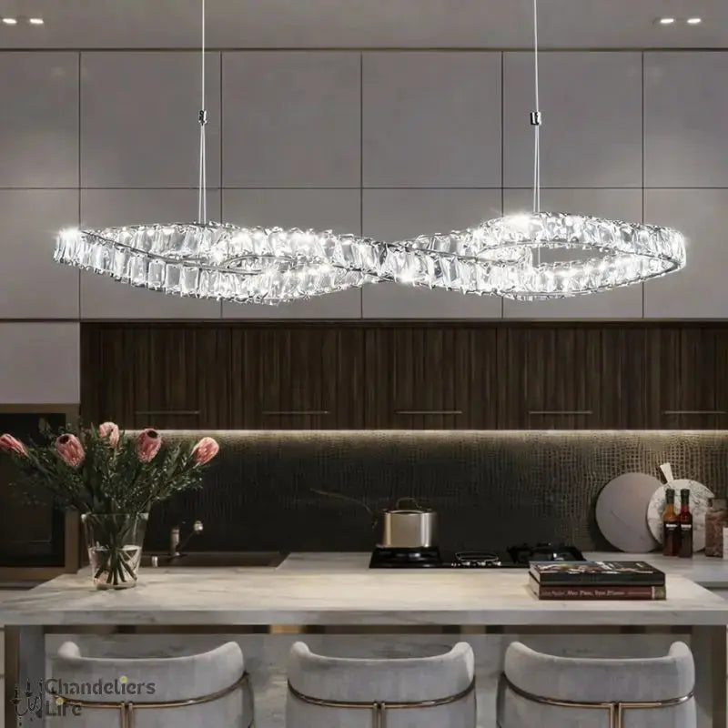 Creative Bar Table Dining Room Chandelier — shown in an interior setting