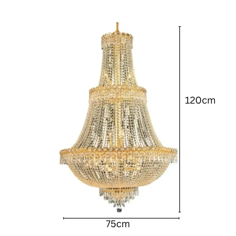 Palace Empire Crystal Luxury Chandelier — close-up design detail 3