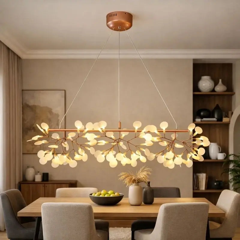 Designer Industrial Firefly Chandelier — product view
