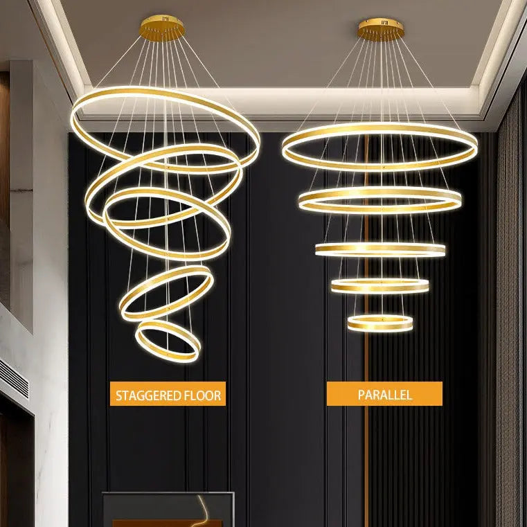 Large Modern Ring Chandelier — alternate product view 10