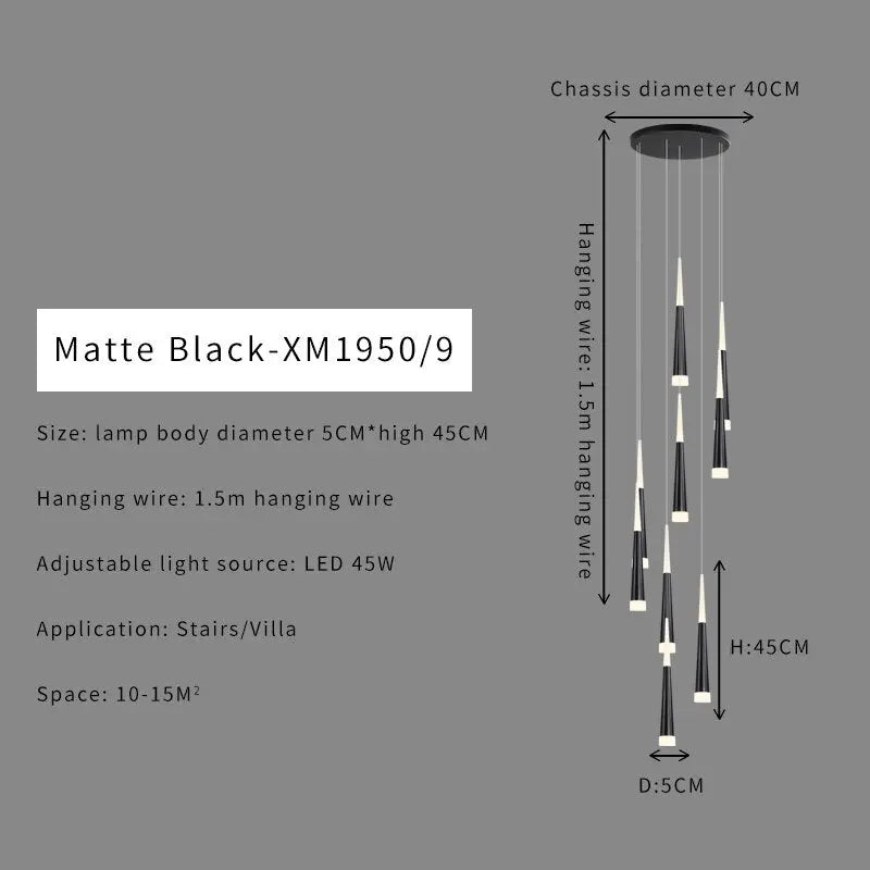 Duplex Stair Chandelier — alternate product view 13