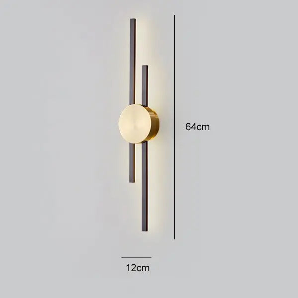 Luxury Minimalist Creative Copper Wall Light — alternate product view 11