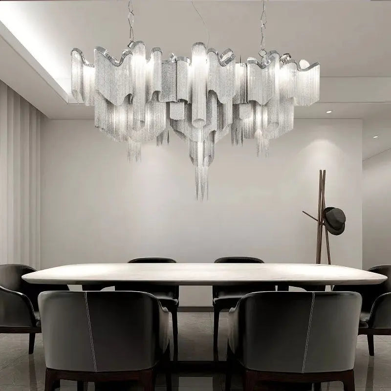 Large Tassels Chandelier — alternate product view 2