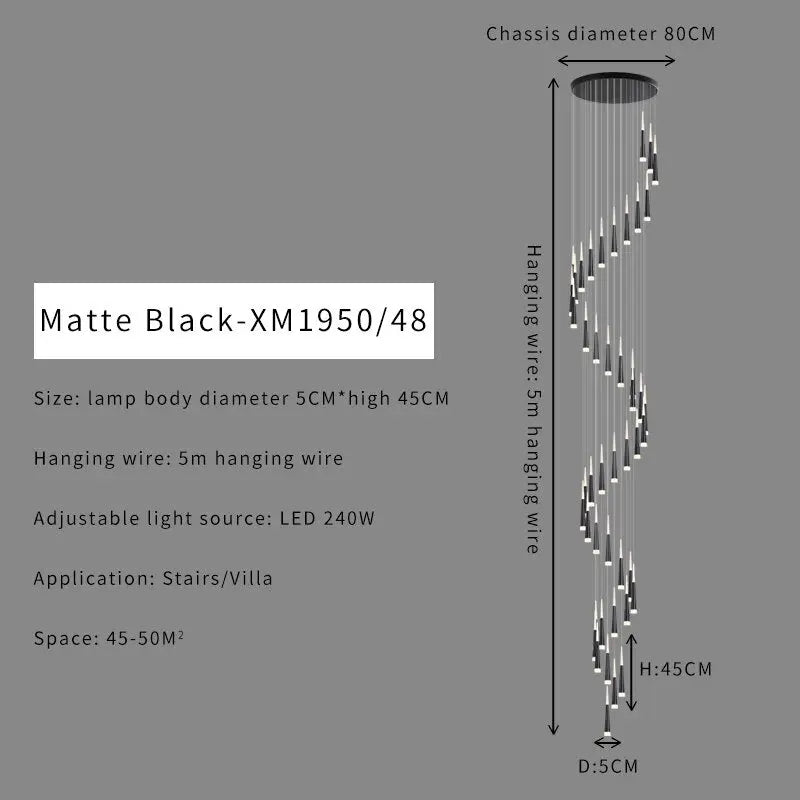Duplex Stair Chandelier — alternate product view 20
