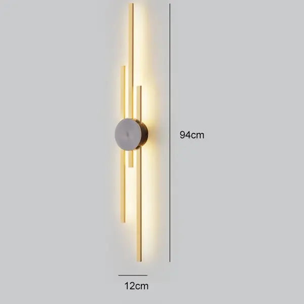 Luxury Minimalist Creative Copper Wall Light — alternate product view 18