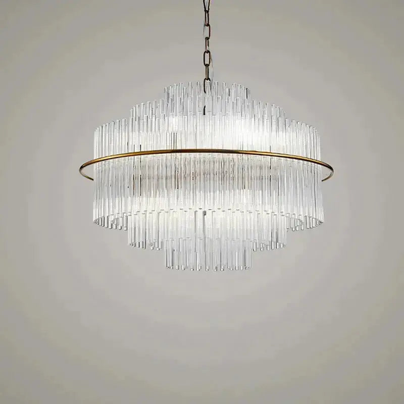Crystal Designer Oval Round Chandelier — alternate product view 2