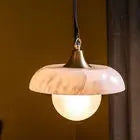 Alabaster Sphere Natural Stone Pendant — alternate product view 6