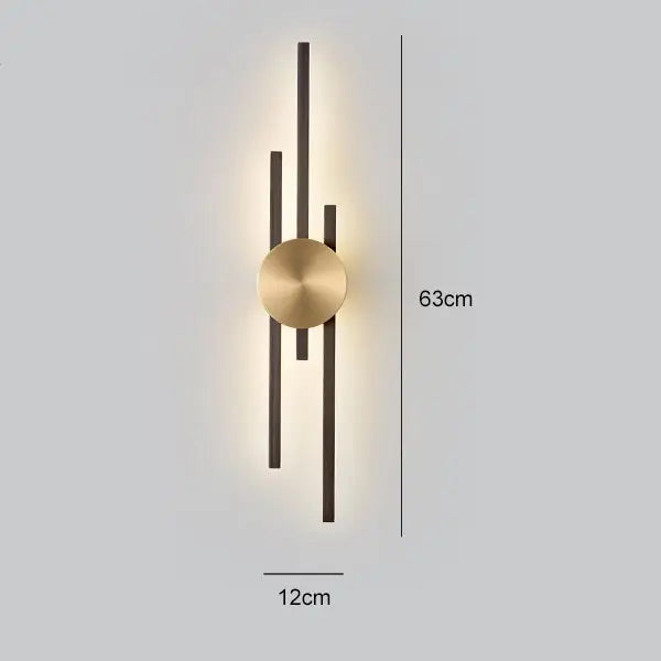 Luxury Minimalist Creative Copper Wall Light — alternate product view 19
