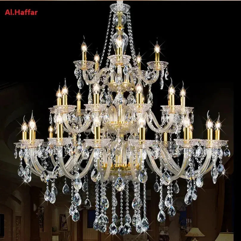 Classic 3 layers Crystal Chandelier — alternate product view 2