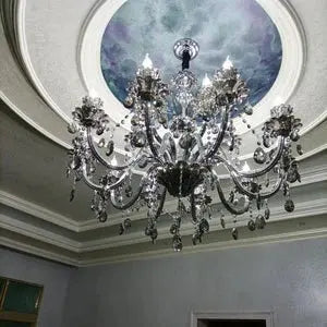 Modern Candle Large Crystal Chandelier — alternate product view 11