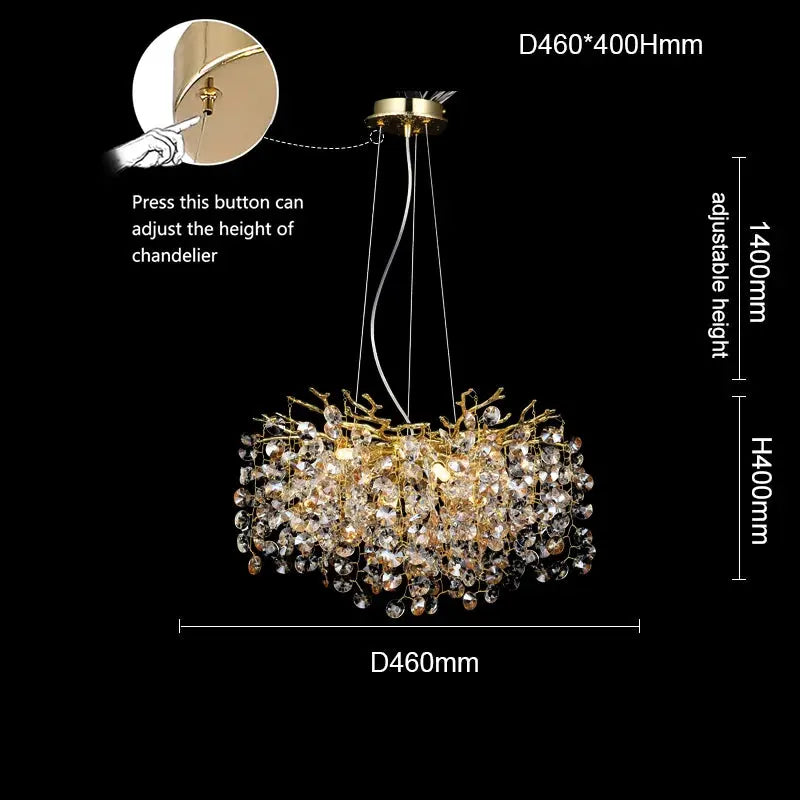 Modern Tree Branch Chandelier | Luxury LED Ceiling Light for Dining Room & Living Room — alternate product view 13