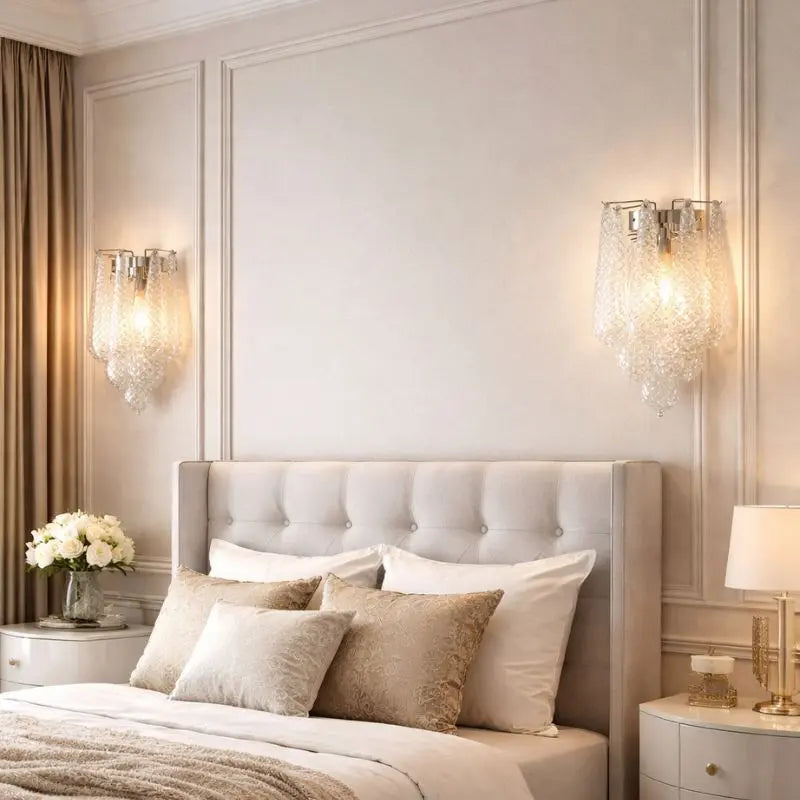 Glass Leaf Wall Light — shown in an interior setting