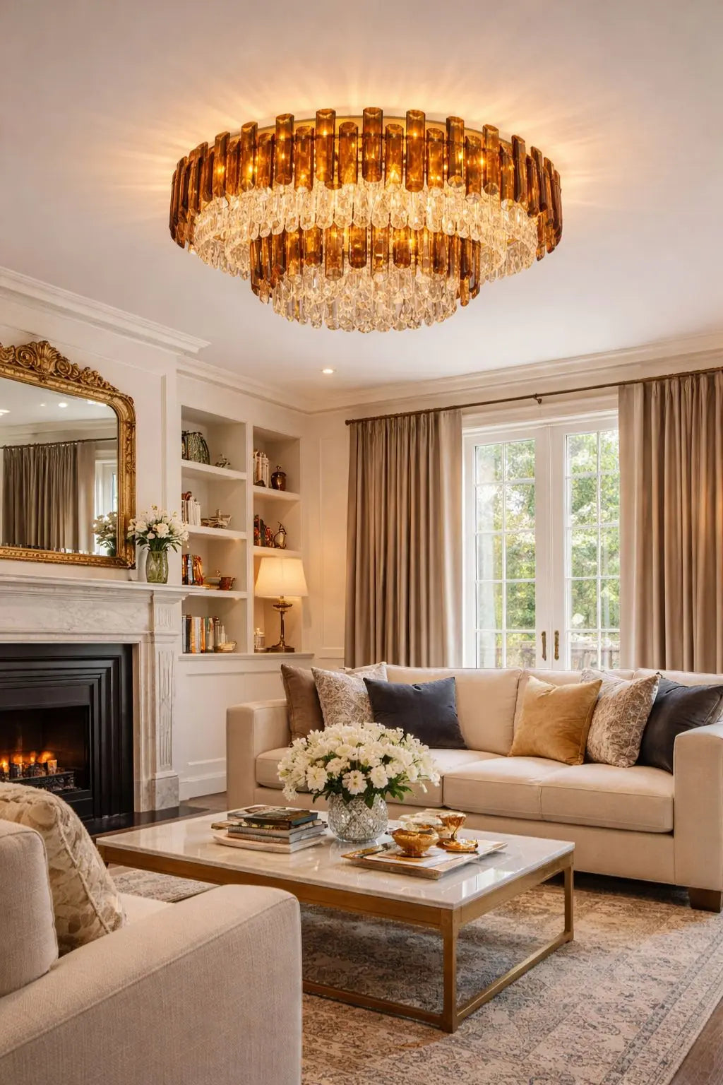 Luxury Ceiling Large Modern Chandelier — alternate product view 1