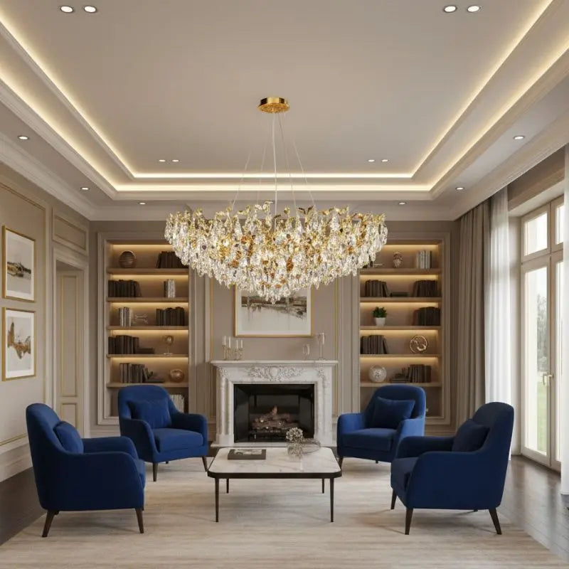 Luxury Crystal Tree Branch Chandelier — close-up design detail