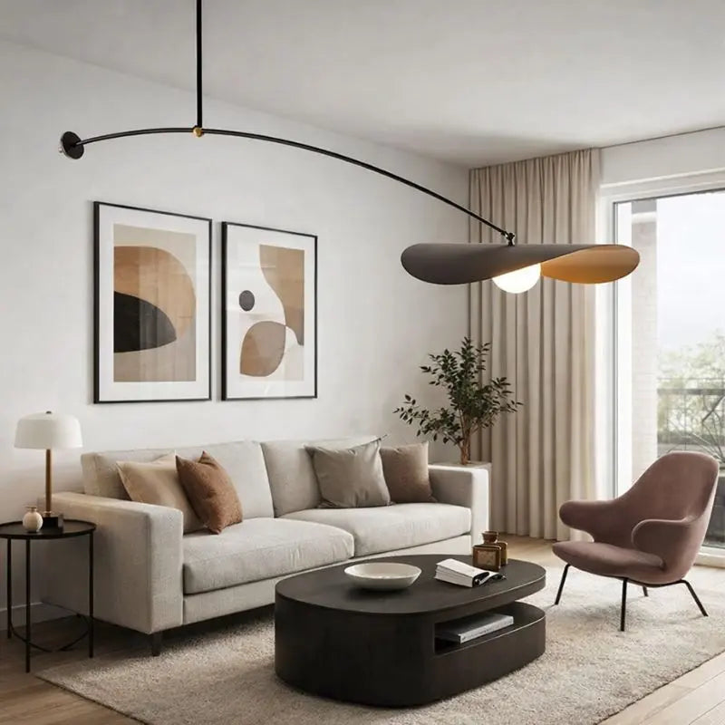 Modern Minimalist Designer Lamp — close-up design detail