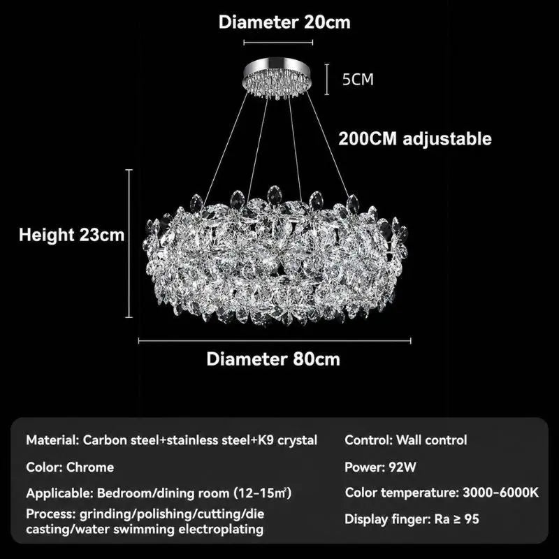 Luxury Crystal Chandelier Pendant — alternate product view 7