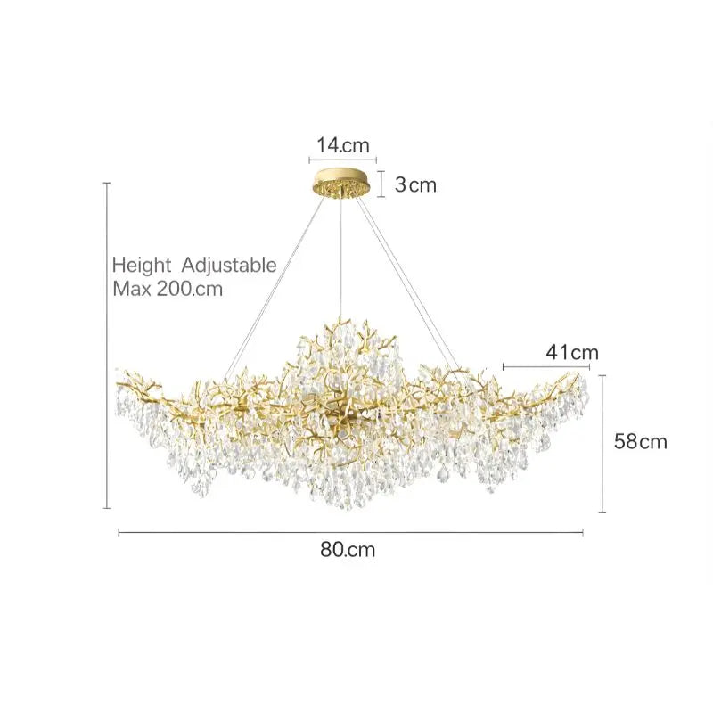 Nordic Tree Branch Chandelier — alternate product view 8