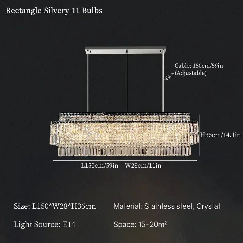 Crystal Dining Room Luxury Chandelier — alternate product view 15