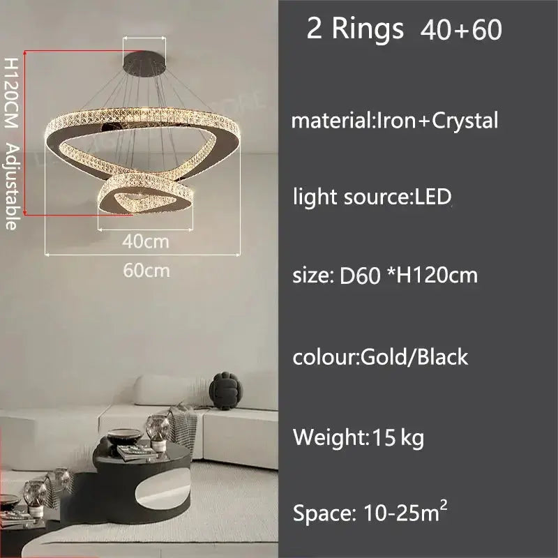 Luxury Modern Home Decoration Villa Chandelier — alternate product view 25