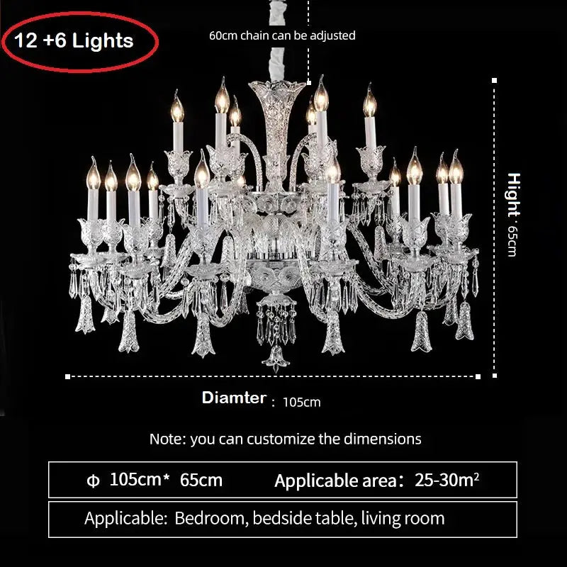 Crystal Extra Large Chandelier — alternate product view 9