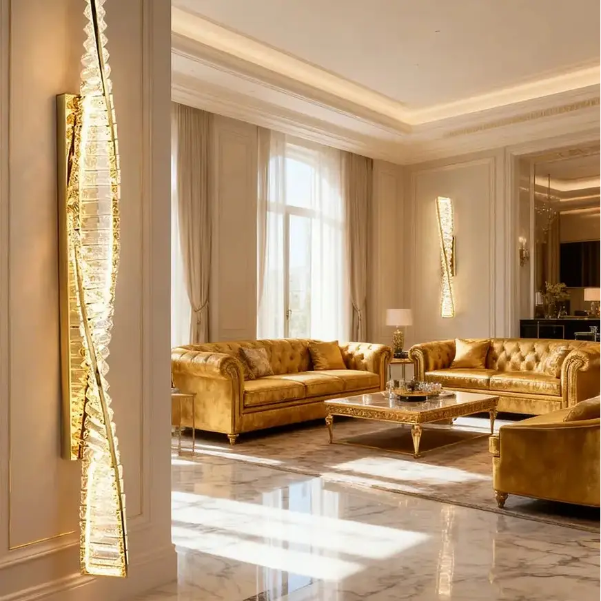 Luxury Italian Crystal Wall Sconce — product view