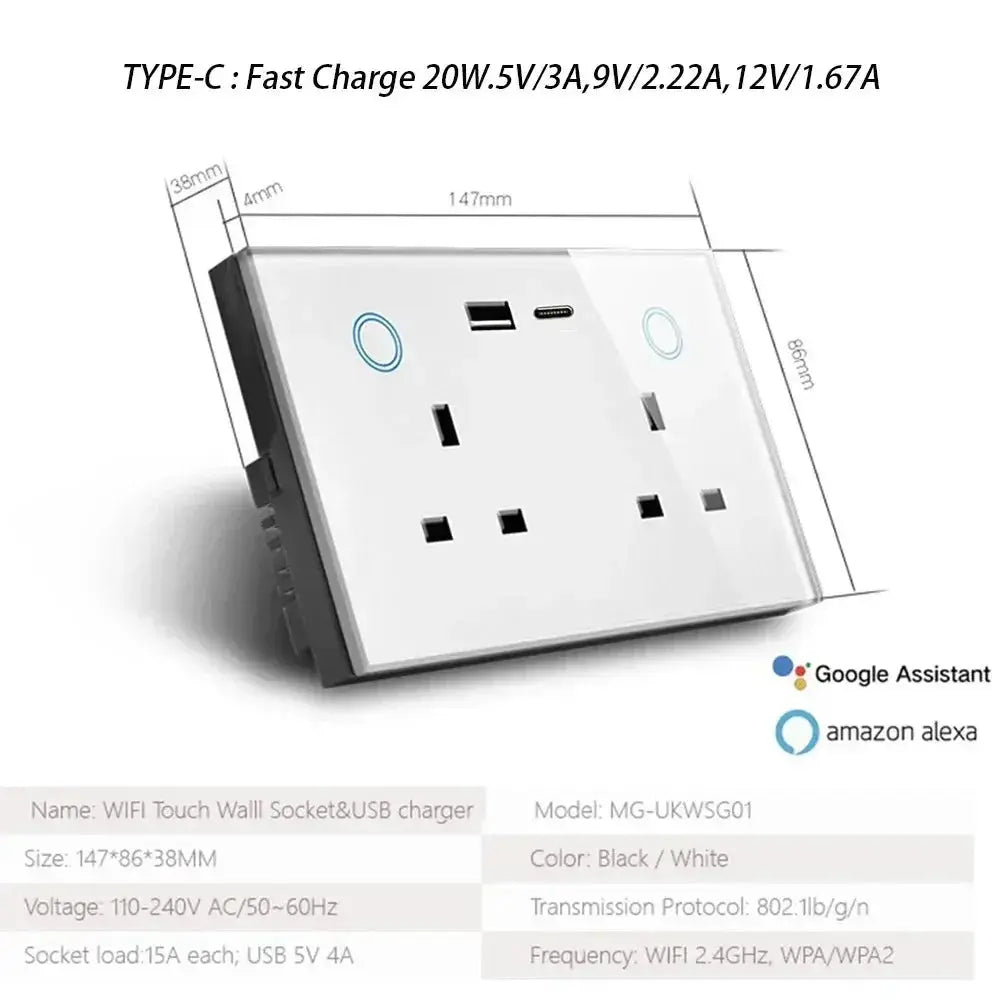 Alexa Google Home WIFI Smart Plug UK — alternate product view 8