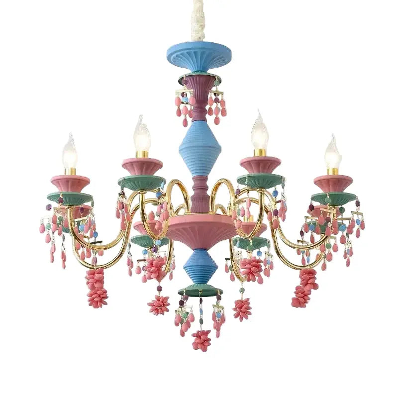Coloured Children's Room Modern Chandelier — alternate product view 1