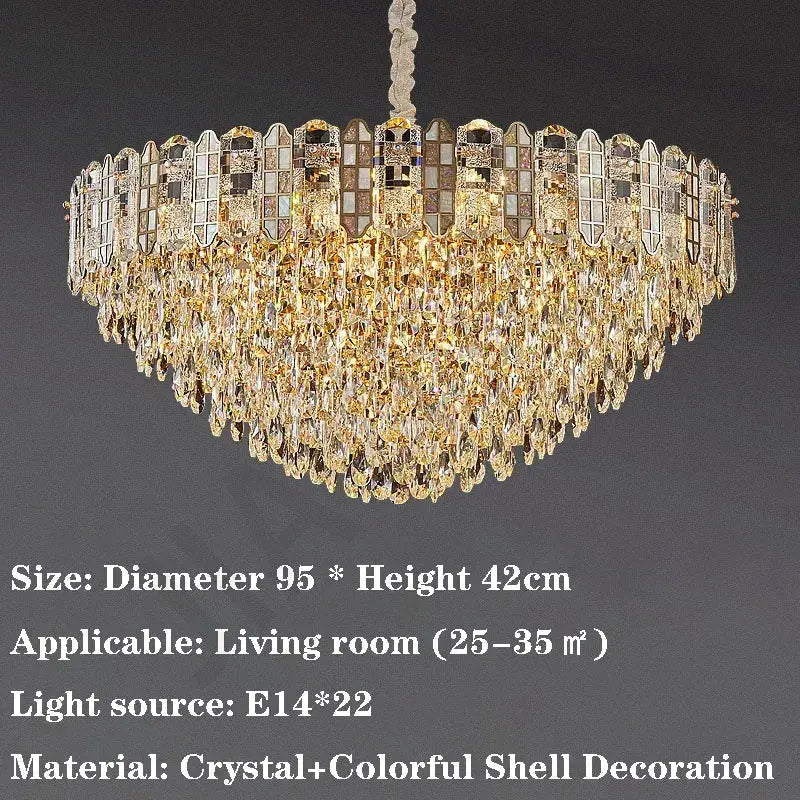 Nordic Bedroom Crystal Chandelier — alternate product view 11