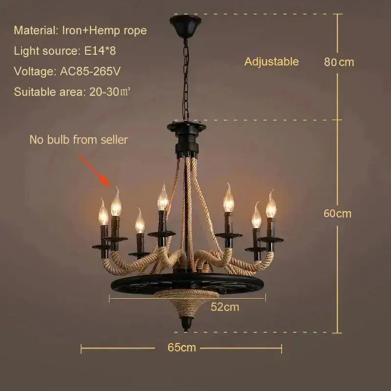 American Rope Pendant Light — alternate product view 6