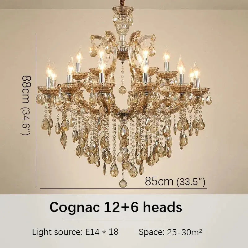 Red Luxury Crystal Chandelier — alternate product view 10