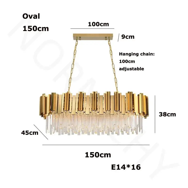 Lustre Suspension Staircase Luxury Chandelier — alternate product view 10